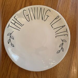 The Giving Plate - White Ceramic Plate